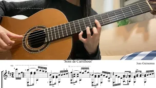 Sons de Carrilhoes (Sounds of bells) Joao Pernambuco - classical guitar (with tab)
