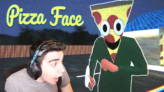 PIZZA FACE ATTACKED ME IN MY RESTAURANT!!! - Pizza Face (Ending) [Pizza Delivery Game Gone Wrong]