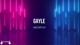 Gayle - ABCDEFU (Lee Keenan Bootleg)