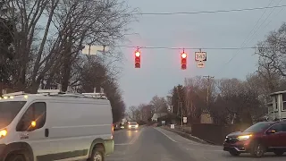 Driving around Yellow Springs Village in Ohio