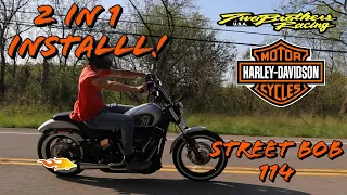 Two Brothers Racing 2 in 1 Exhaust Install | 2021 Harley Davidson Street Bob 114