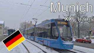 Munich - XXL trams: Avenios in double traction