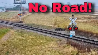 Railroad Crossing without a Road!