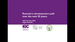 Rwanda’s development path over the next 30 years