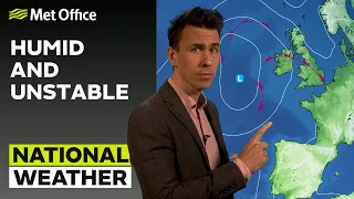 16/06/23 – Humid and Unstable – Afternoon Weather Forecast UK – Met Office Weather