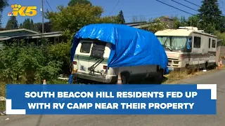 South Beacon Hill residents say RV location encroaches on property line