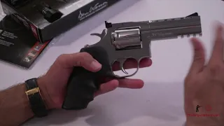 ASG Dan Wesson 715 Silver 4 Inch Pellet Co2 Revolver .177