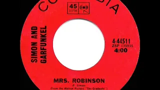 1968 HITS ARCHIVE: Mrs. Robinson - Simon & Garfunkel (a #1 record--mono 45)