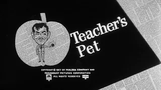 Teacher's Pet 1958 title sequence