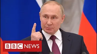 Putin accused of blackmail over gas supplies to Europe - BBC News