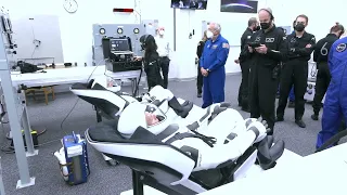 Crew-7 Suit Up in Astronaut Crew Quarters