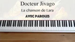 Musique du film "Docteur Jivago" - Un jour Lara - Piano