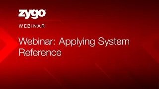 Webinar: Applying System Reference