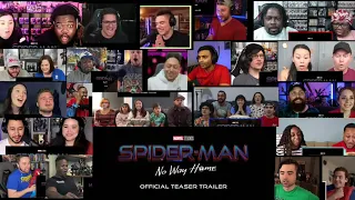 Spider-man No Way Home official teaser trailer reaction mashup.