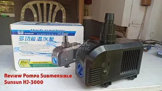 Review Submersible Pump Sunsun HJ-3000