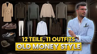 12 Kleidungsstücke, 11 Outfits: Old Money Style | Stylingtipps für Männer