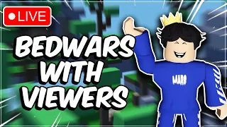 🔴 LIVE Roblox Bedwars BATTLEPASS GIVEAWAY!!! (Playing With Viewers)