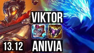 VIKTOR vs ANIVIA (MID) | 7/0/5, 2.8M mastery, 1700+ games, Godlike | NA Master | 13.12