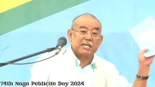 Speech of N.Kitovi Zhimomi on the 74th Naga Peblicite Day 2024