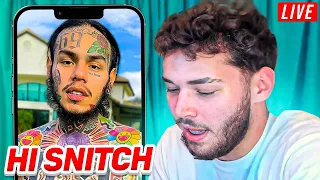 6ix9ine PRESSED Adin Ross LIVE on Stream!