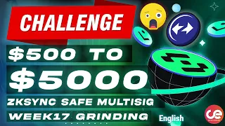 #airdrop  Grinding challenge Week17🎁zkSync Safe, Base, & Linea Mainnet  🐱‍👤- English