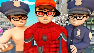 Avenger Iron Man vs Police Hero - Scary Teacher 3D Protect City