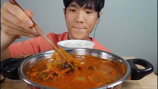 ASMR @ 김치찌개, 김 먹방 Kimchi stew, Dried laver MUKBANG @ No Talking