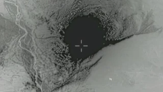 Aerial Footage of "Mother of All Bombs" Striking Cave, Tunnel System