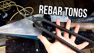 How to Forge Rebar Tongs | Blacksmithing Project for Beginners