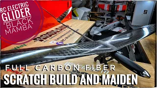 Building the ‘Black Mamba’ RC Electric Glider from Scratch: Carbon Fiber, 3D Printing, and Flight!