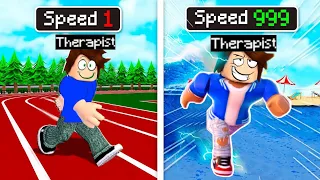 Upgrading To Be The FASTEST MAN In ROBLOX.. !! GAME THERAPIST