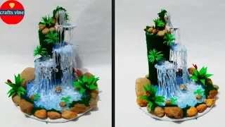 Hot glue waterfall/Plastic bottle and Sea Shell Waterfall/Crafts Vine