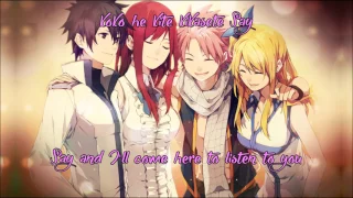 Nightcore - Be as One (w/lyrics & translation) (fairy tail ending 6 full)