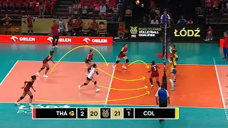 Thailand Volleyball Players Use This Trick to Confuse Their Opponents !!!