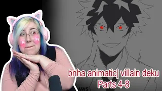 BAD BOY DEKU?!? - bnha animatic |villain deku| Parts 4-8 By Calla draws - Zamber Reacts