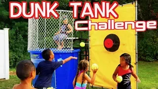 Screaming Ecstatic | Dunk in the Tank | Boys vs Girls Challenge Outdoor Party Game