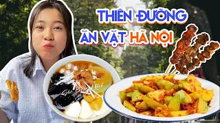 Phá Đảo Thiên Đường Ăn Vặt Hà Nội: Thịt Xiên, Tào Phớ, Bò Bíaaa | TikTok Ẩm Thực Triệu View