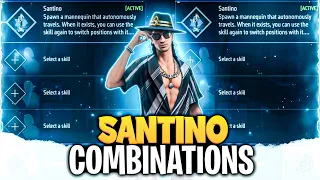 Santino Character Best Combination After Update || Best Character Combination For Cs Rank & Br Rank