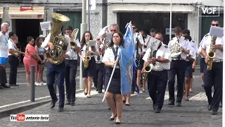 Desfile Filarmónicas na festa Santa Maria Madalena Ilha Pico