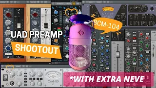 Neve, API, Voxbox, SSL and more. UAD Preamp Shootout with the Neumann BCM-104 for VO