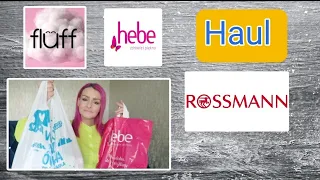 HAUL HEBE🛍️ROSSMANN🛍️FLUFF🛍️Pierwsze zakupy po 3 latach 🛒🤩