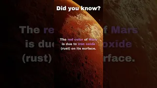 Why is Mars red? #shorts #space #spacefacts