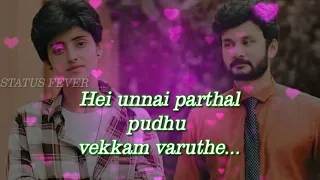 Sathiya serial song| Zee tamil| whatsapp status lyrics vedio|😍😍😍😍😍😍