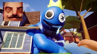 Hello Neighbor - My New Neighbor Big Blue in Rainbow Friends Act 1 Gameplay Walkthrough