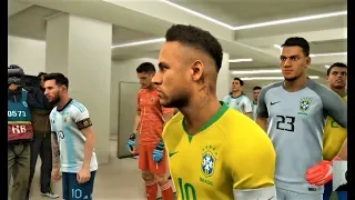 PES 2019 | BRAZIL vs ARGENTINA | International Friendly | Gameplay PC