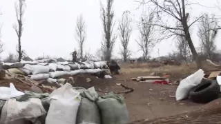 Украина  Прямое поподание  Ополченцы уничтожили БМП 2 ВСУ  Село Пески  2014