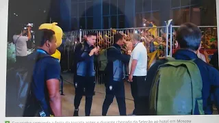 Brazil vs Serbia  - Brazil arrives in Moscow for last group stage game.