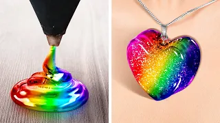 RAINBOW DIY JEWELRY CRAFTS | Wonderful Accessories And Miniature Ideas