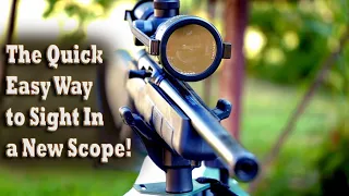 The Quick Easy Way to Sight In a new Rifle Scope feat. the Hawke Optics Vantage IR & Tactacam FTS!