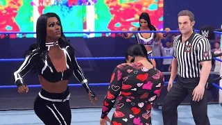 WWE 2K22 - WENDY CHOO & ROXANNE PEREZ VS LASH LEGEND & CORA JADE | NXT